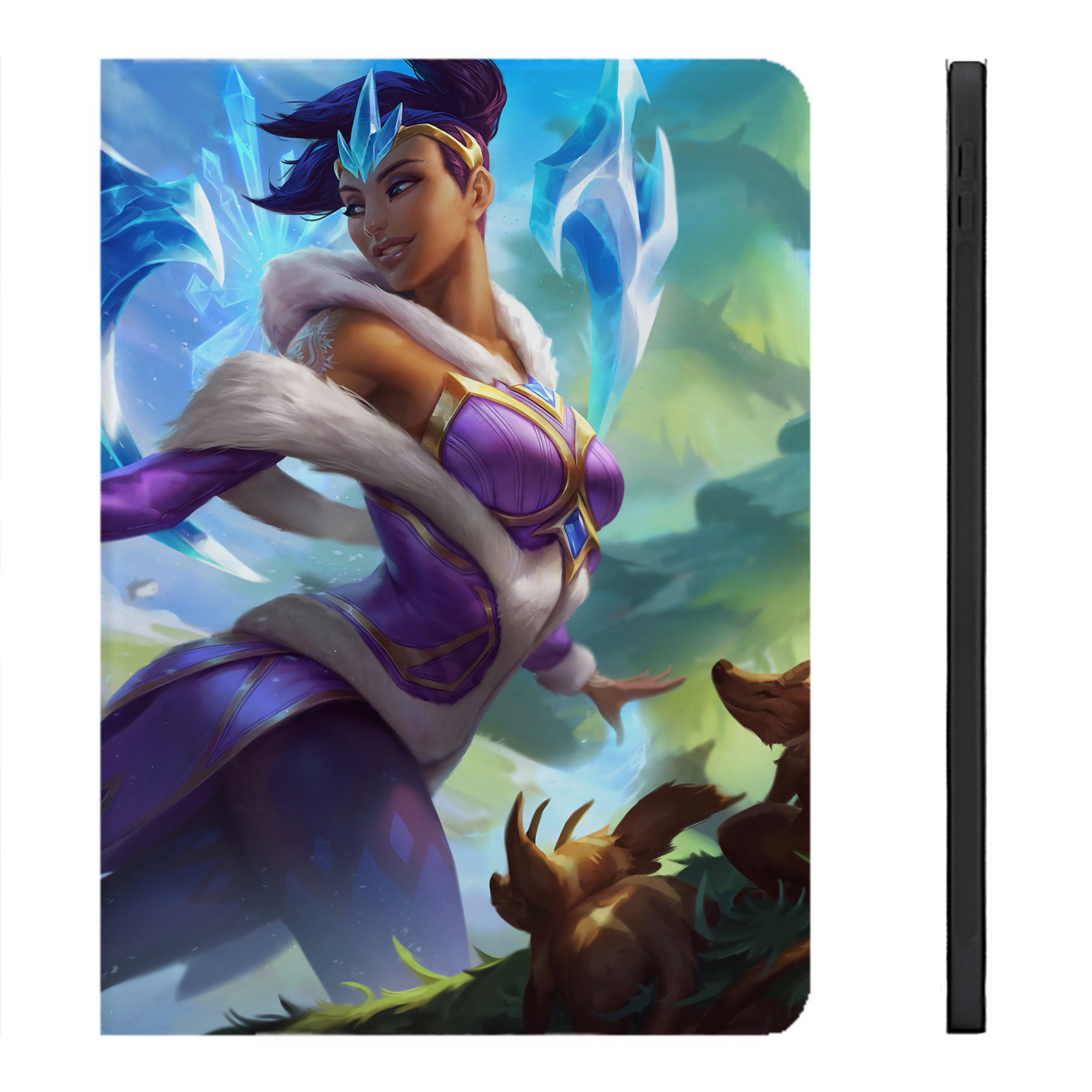 リーグ・オブ・レジェンド League of Legends LOL IPadケース ペンホルダー付き ブックスタイルデザイン